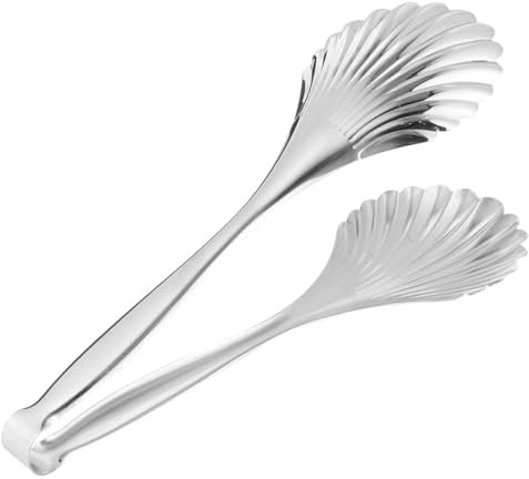 Alipis Pinze Da Cucina in Acciaio Inossidabile Con Fori Di Drenaggio Pinze Per Alimenti Resistenti Al Calore Per Servire Pane Insalate Carne E Barbecue in Casa Ristorante E Feste