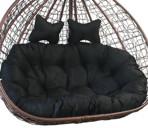 Outdoor Doppel Hänge Ei Stuhl Kissen für 2 Personen Rosa Ersatzkissen für 2 Sitzer Drehstuhl Schaukel Hängematte Stühle Korb Kissen