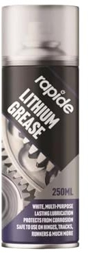 GSV Essentials Multi-Purpose Lithium Grease Spray, Water-Resistant, Lubricant Spray, Long-Lasting Protection, Ideal For Use On Bearings, Chains, Gears, Hinges, 250ml, (1 Pcs)