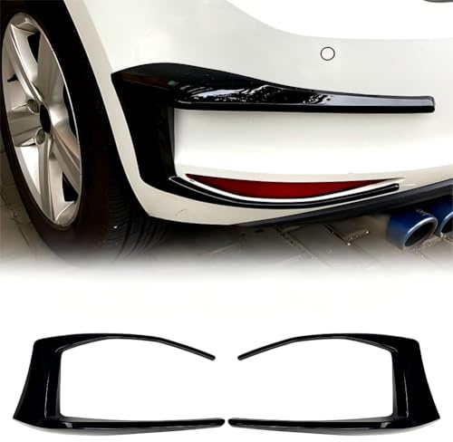 Stoßstangen Spoiler und Nebelscheinwerfer Abdeckungen für Golf 7 MK7 (2012-2015),Äußere Modifikation der hinteren Canards am R400,Schwarze