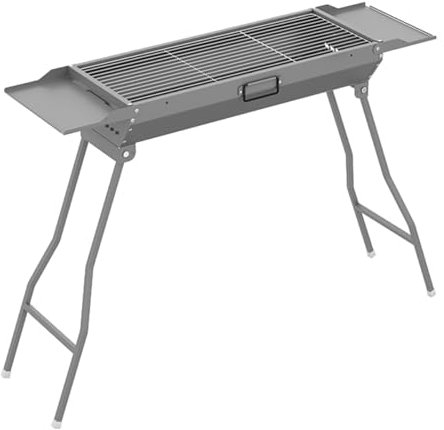 LLMTYO Barbecue Portable en Acier Inoxydable pour Cuisine en extérieur, Petit Barbecue au Charbon de Bois pour Pique-Nique de fête, Voyage et Utilisation à Domicile en Camping-Car