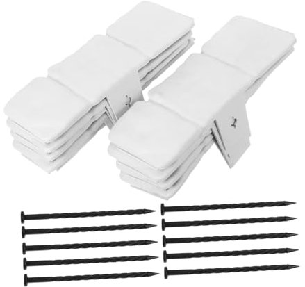 BESPORTBLE 10pièces Bordure Paysagère Plastique Décorative pour Bordures de Parterres de Fleurs et Massifs sans Clous