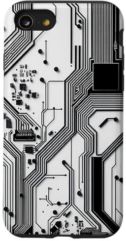 Schéma détaillé de la carte mère avec circuits électroniques Coque pour iPhone SE (2020) / 7 / 8