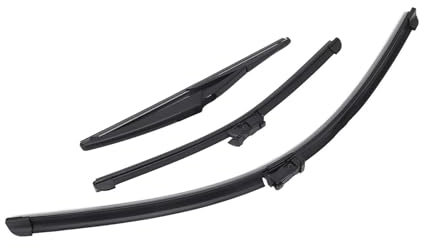 SAFATBZ Wischerarm Für FIAT 500 500C 500L 2009-2023 Vorne Hinten Scheibenwischerblätter Weiche Gummi Windschutzscheibe Regen Pinsel Ersatz Auto Wischerblätter