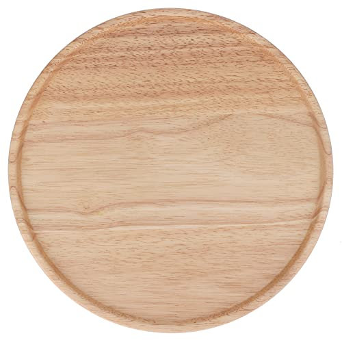 Nikou Piatto da servizio resistente al calore del vassoio per pizza in legno per casa ristorante colore in legno 30 cm