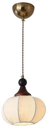 XINYUEST American Simple Cage Fabric Chandelier, E27/E26 Light Source, Indoor Ceiling Hanging Light, Dining Room Kitchen Island Living Room Bedroom Study Tea Room Lighting Decoration