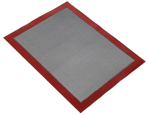 OUNONA Large Baking Tray Mat Silicone Baking for Cookies Biscuits Macarons Non-Stick Heat-Resistant Oven Liner Reusable Easy to Clean