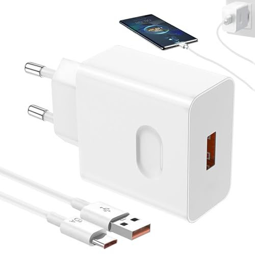 Seefey Caricabatterie rapido da 66 W per Hnor 200 Lite/200 Pro/90 Lite/Magic 6 Lite,Caricabatterie universale con 6 A Cavo USB C 1 m per Hnor Magic 6 6Pro Magic7 Lite X6b X8b Pad 2 9 X8a X9