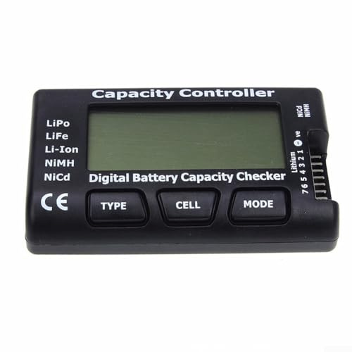 Battery Tester for RC Vehicles Digital Display for Monitoring Battery Levels and Voltage