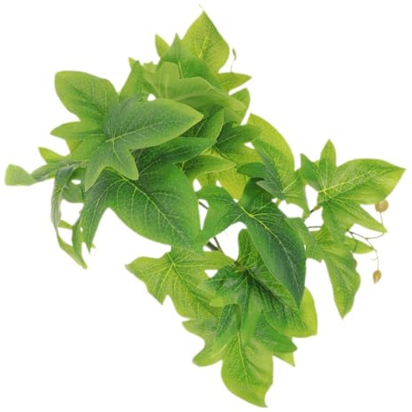DECHOUS Plante Artificielle Suspendue pour Terrarium avec Ventouse Décoration Reptile Réaliste Tombantes pour Habitat Lézards Dragons Barbus Et Geckos