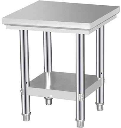 Heavy-duty commercial work table, Stainless Steel Workbench Multiple Sizes Commercial Kitchen Restaurant Warehouse(40x60x80cm)