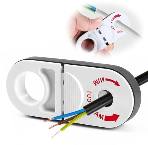 Wire Stripper, Cable Stripper, Wire Stripping Tool, Handheld Quick Wire Stripper, Electrician Tool, Cable and Copper Cable and Diameter 0.1-0.3 inch