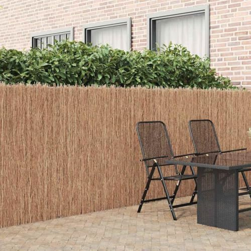INLIFE Clôture en Brande Marron 400 x 150 cm Bois de Brosse