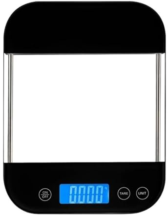 Báscula de cocina, Báscula digital for alimentos, onzas, gramos, recargable, impermeable, anticolisión, panel de vidrio, carga, for hornear,para hornear, café, joyería