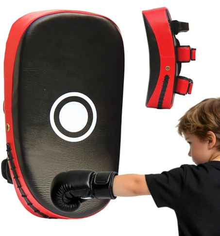 Par de Cojín de Golpe | Equipo de entrenamiento de kick de cuero PU | Almohadilla de entrenamiento para artes marciales | para adultos hombres mujeres, gimnasio en casa, entrenamiento de