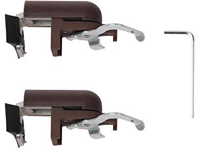 Ventanara® Klemmträger mit Dichtungspad Rollo Jalousie ohne Bohren Klemmfix 2 Stück (Jalousie Klemmträger, Braun)