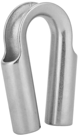 Alomejor Dedal de Cuerda Dedal de Tubo de Acero Inoxidable para 6 mm 7 mm 8 mm 10 mm 12 mm 15 mm 18 mm 20 mm 22 mm 24 mm Cuerda