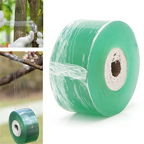 Nastro per innesto da giardino, biodegradabile, per piante e alberi da frutto, verde, 2 cm x 100 m