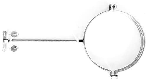 8 inch (200mm) Stove Pipe Support Bracket Kit with 25cm Length of Pre-Cut Threaded Rod