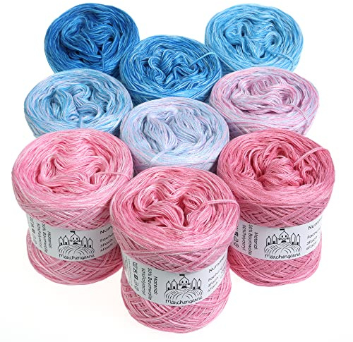 Farbverlaufsgarn Bobbel Candy Box 4Fädig Wassereis Mini Box - Gesamt 1140m/300g - 4Fach