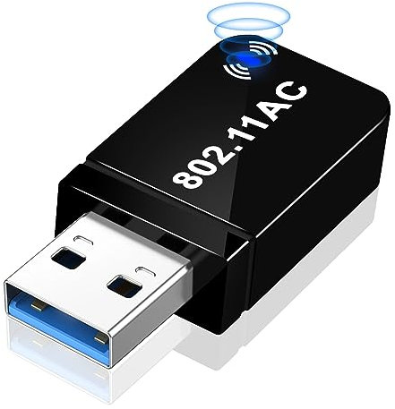 AXFEE 1300 Mbps Adattatore USB 3.0 Scheda Di Rete, Wireless Dual-Band 2.4/5GHz Adattatore di Rete Wireless, Mini WiFi Dongle per PC/Desktop/Tablet/Laptop, Compatibile con Windows, Mac OS X