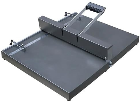 McbeAn Manuelle Rillmaschine, 350-mm-Papierfalzmaschine, Bindemaschine, Desktop-Hochleistungspapierrillmaschine Aus Metall, Klare Und Vollständige Einkerbung, Für Grußkarten, Broschüren, Fotopapiere