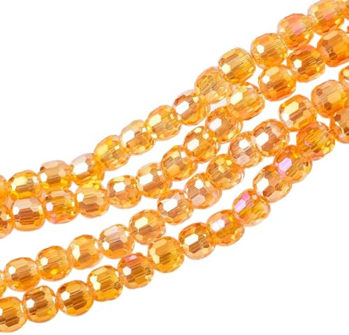 Beads for Threading, 10 mm, Pack of 20 Crystal Glass Beads, Glitter Beads, DIY Beads, Crafts for Bracelets, Necklaces, Earrings, Charms, Crafts, Jewellery Making, Plated Burgundy