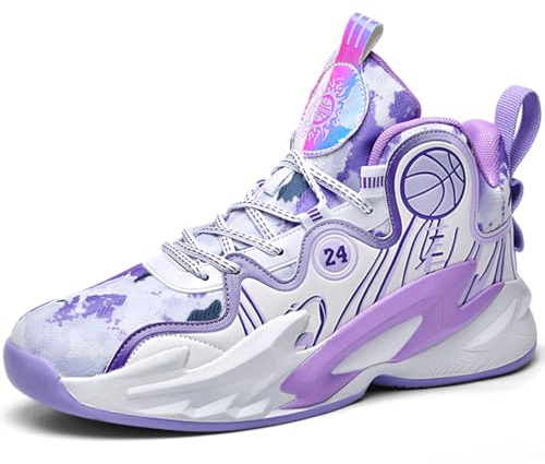 WOWEI Zapatillas de Baloncesto para Hombre Aire Antideslizantes Hombre Zapatillas de Deporte Moda Calzado de Baloncesto Zapatos de Baloncesto Masculino Gimnasio