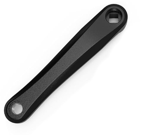 ByPaCrow Bike Crank Arm 170mm Single Speed Crankset Aluminum Alloy Left Leg Crank Bike Parts Replacement Accessory for Mountain Bike Road Bike (Rhombus Hole)