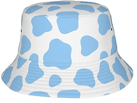 Strand Sonnenhüte Blue Cow Print Outdoor Hut Atmungsaktiv Sonnenmütze Uv Schutz Wanderhut Für Herren Damen Outdoor