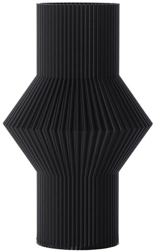 Blumenvase/Dekovase Banu M 20 cm für Schnitt-/ Trockenblumen | nachhaltig | Deko Vase Pampasgras (Schwarz)
