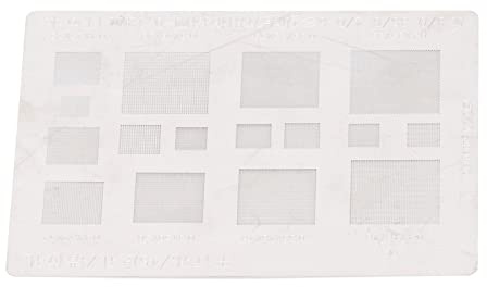 Stencil Reballing BGA Multifunzionale in Rete di Stagno - Impianto Rapido in Stagno, Accessori Versatili per la Riparazione di Chip IC, Acciaio Inossidabile