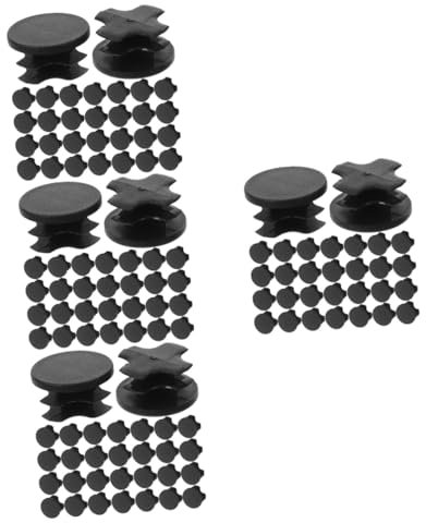 SOLUSTRE 400pcs Outdoor Chair Leg Floor Protectors Plastic Chair Leg Caps Plastic Plugs for Round