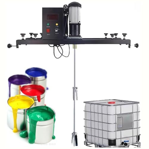 Máquina agitadora de pintura comercial de 1 tonelada,Máquina agitadora de pintura de 980W,Herramienta de mezcla de pintura con agitador de aire IBC,Mezcladora de cemento,para tintes químicos de tinta