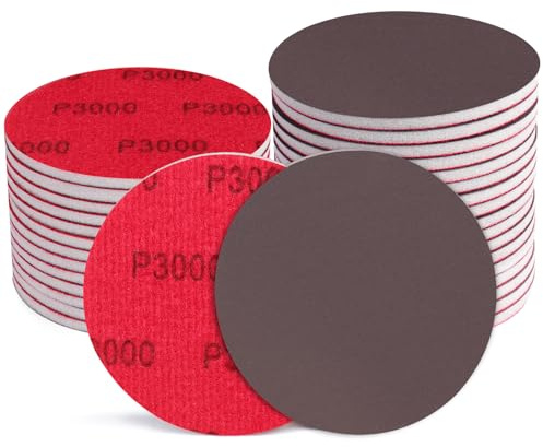 Shineboc 18Pcs 5 Inch Hook and Loop Sanding Sponge Discs 3000 Grit Wet Dry Sanding Pads, Foam Sandpaper for Random Orbital Sander, Curved Surface Large-Area Sanding Polishing for Metal Wood Automotive