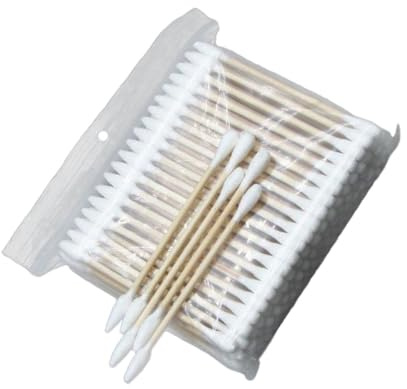 CLISPEED 400 piezas Hisopos de Algodón de Doble Punta para Maquillaje Limpieza y Cuidado del Múltiple Diseño Práctico