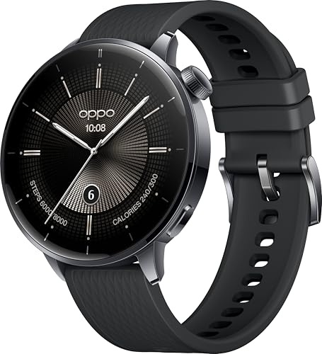 OPPO Watch X2 Mini – Smartwatch con Pantalla AMOLED 1,32, hasta 7 días de batería, GPS, Wear OS by Google, pagos con Google Wallet, Resistente al Agua 5ATM, 100+ Modos Deporte – Nebula Black