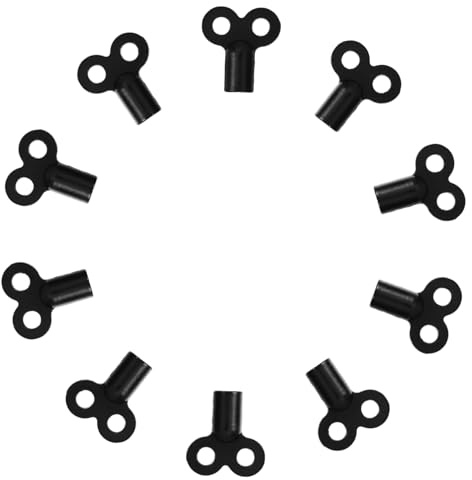BAZEITFLOW 10 Stück Teiliges Heizkörperentlüftungsschlüssel aus Robustem Zinklegierungsmaterial Vielseitig Kompatibel für Verschiedene Heizkörpermodelle Langlebig Luftentlüftung und