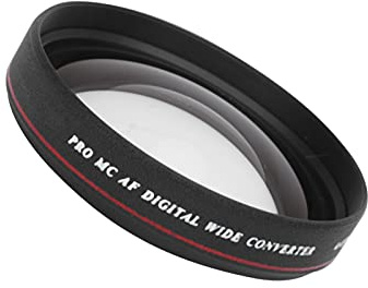 ZDETGU 62-mm-Weitwinkelobjektiv, 0,45-fache Vergrößerung, Ultraflaches Asphärisches Optisches Glasobjektiv für DSLR-Kameras und Camcorder, mit Aufbewahrungstasche