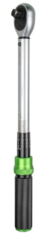 Partenopea Chiave dinamometrica 1/2” JBM 54527 – coppia 40–210 Nm, precisione ±3%, scala Nm/Lb-ft, acciaio 40Cr, utensile professionale officina.