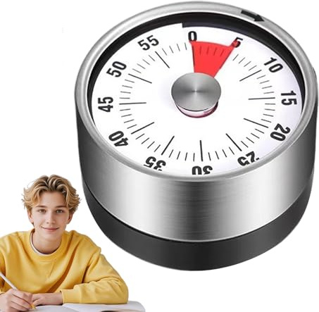 Minuteurs de cuisine pour la cuisson - Base Magnétique 72db Horloge Portable Sans Pile - Gadget de cuisine portable avec horloge - Pour Intérieur, Extérieur, Restaurant, Bureau, École, Gymnase, Campin
