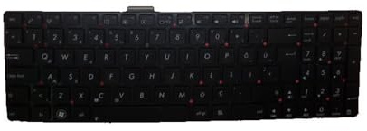 QHGUYOZ Laptop-Tastatur für ASUS R500V R500A R500VS R500VD R500VM R500VJ Schwarz ohne Rahmen GR JP SP TR US(Turkey TR)