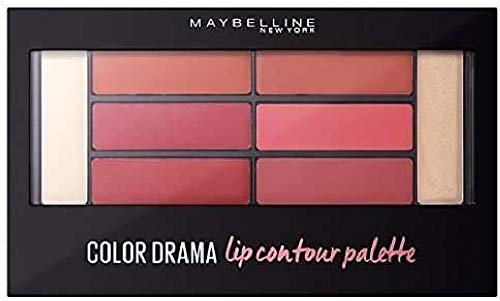 Maybelline New York Lippenpalette, Color Sensational Lip Contour Palette Blushed Bombshell, 1er Pack (1 x 1 Stück)