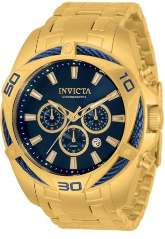 Invicta Herren Analog Quarz Uhr mit Edelstahl Armband 34120