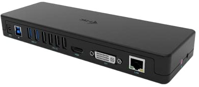 i-tec USB 3.0/USB-C Docking Station - HDMI, DVI, VGA Adapter, 2X USB 3.0, 4X USB 2.0, GLAN, Audio/Mik