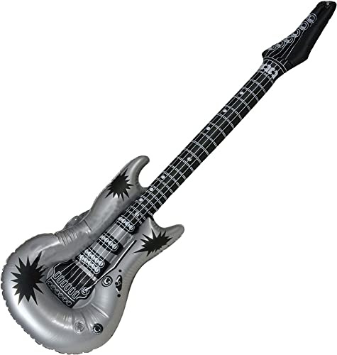 Folat 21593 Inflatable Silver Rock Guitar Musical Fancy Dress Party Fun
