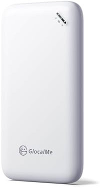 GlocalMe UPP 4G Mobile WiFi Hotspot, No SIM required, no roaming fees, MiFi Router with 1GB global Data, superlight 113g, Portable WiFi device for Travel in 200+ Countries (weiß)
