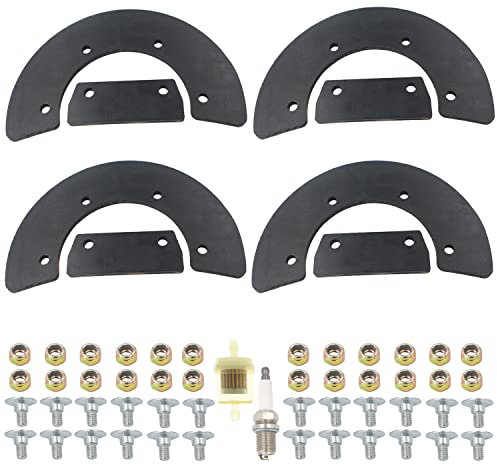 Masnln Schneefräse Paddel für Honda HS35 HS35 A Schneefräse 1003375 1003391 72521-730-003 72552-730-003 mit Hardware-Kit