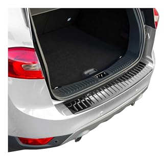 OMAC Ladekantenschutz für Ford Kuga 2008-2012 Edelstahl Dark Chrom | Stoßstangenschutz, fahrzeugspezifische Passform