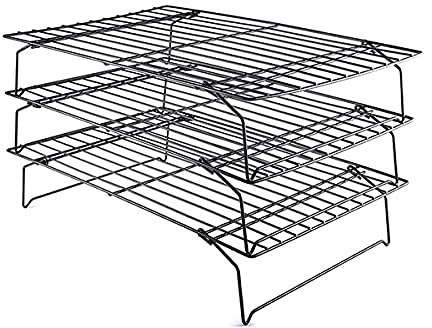 Vassoio di Raffreddamento del Forno Griglia Metallica Antiaderente in Acciaio Inox Teglia da Forno Griglia di Raffreddamento Forno Cucina Pizza Pane Barbecue Biscotti Portabiscotti Ripiano Forno Ret